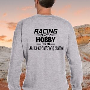Gray Racing Addiction Men's Shirt